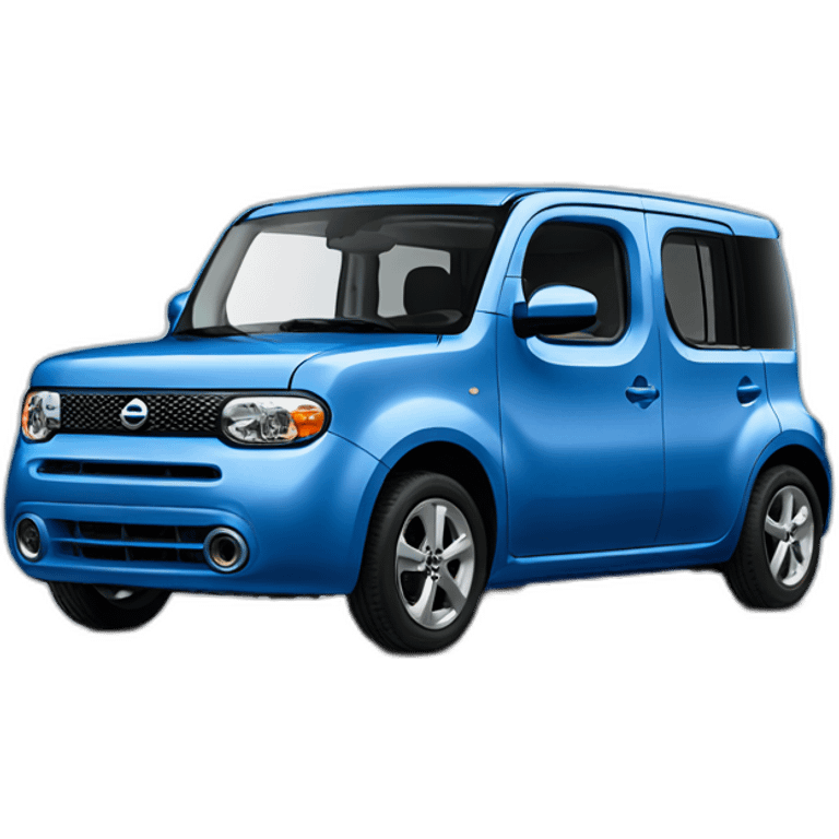 blue nissan cube car emoji