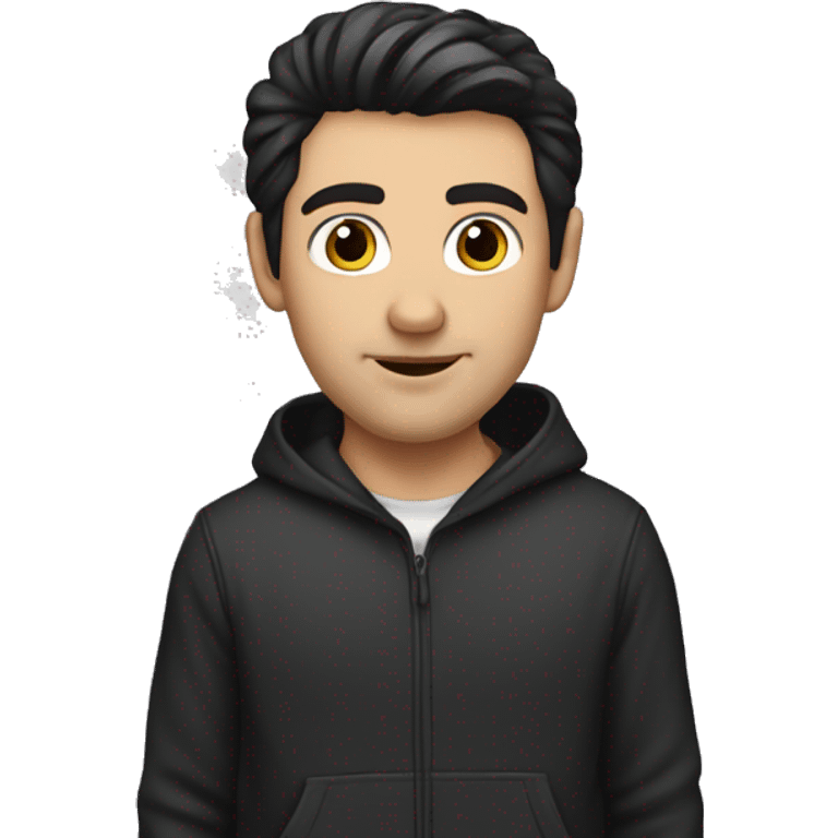 white man, dark hair, twitch hoodie emoji