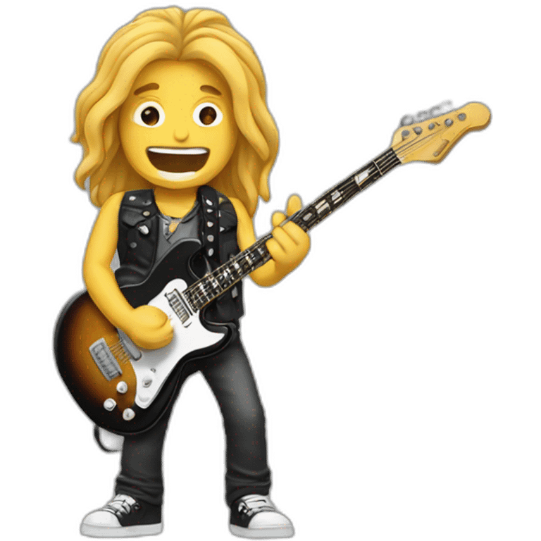 Guitarrista de rock emoji