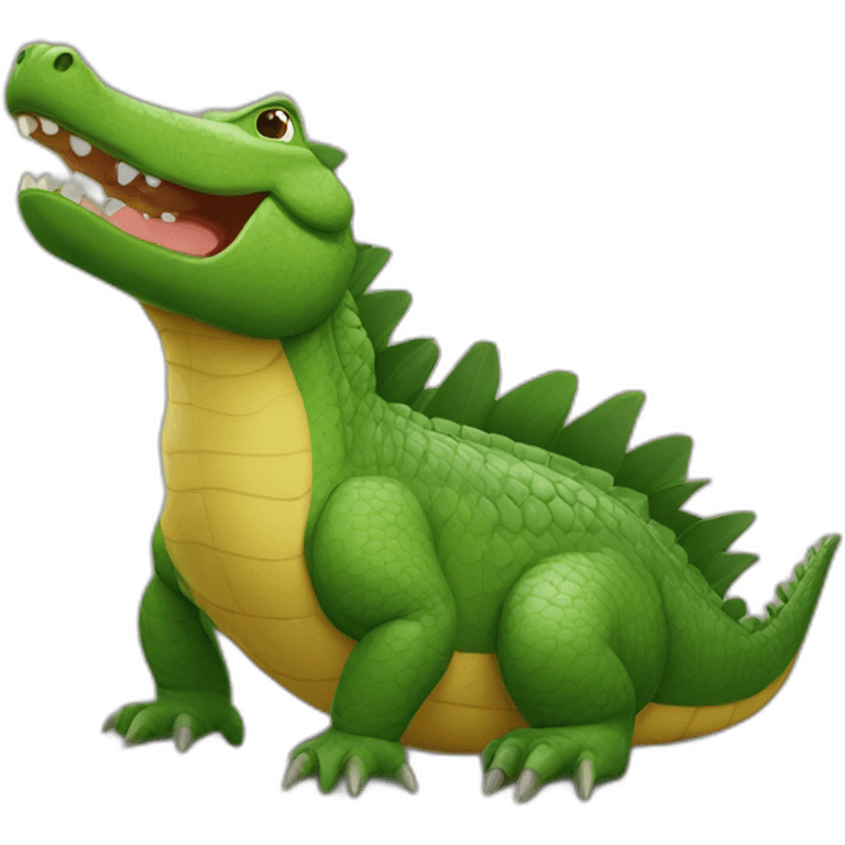 Capibarra sur crocodile emoji