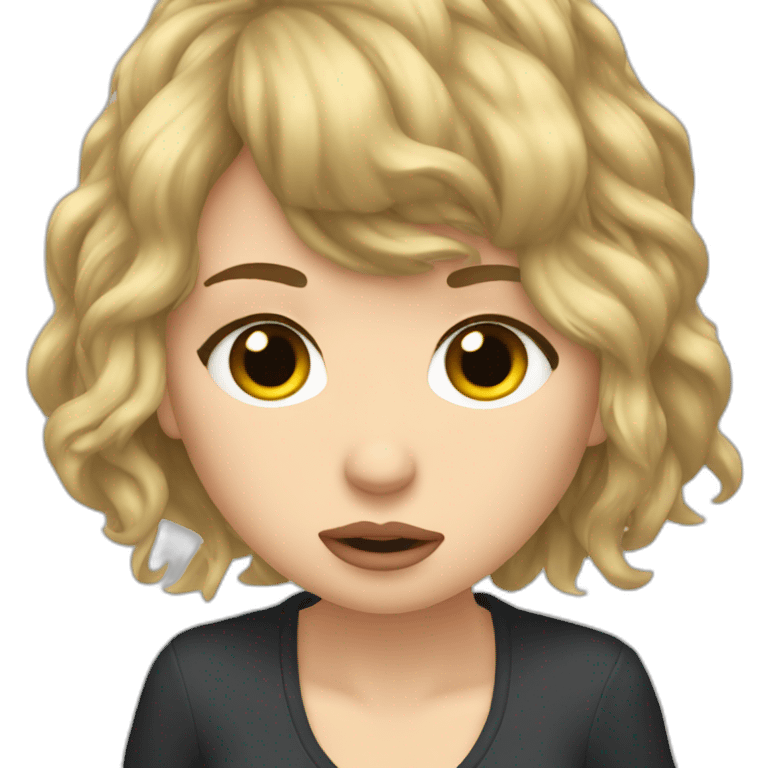 Taylor Swift sad crying with tears emoji