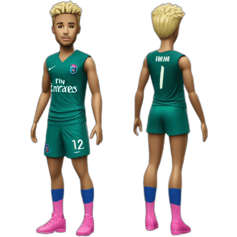 Neymar vestido de barbie emoji