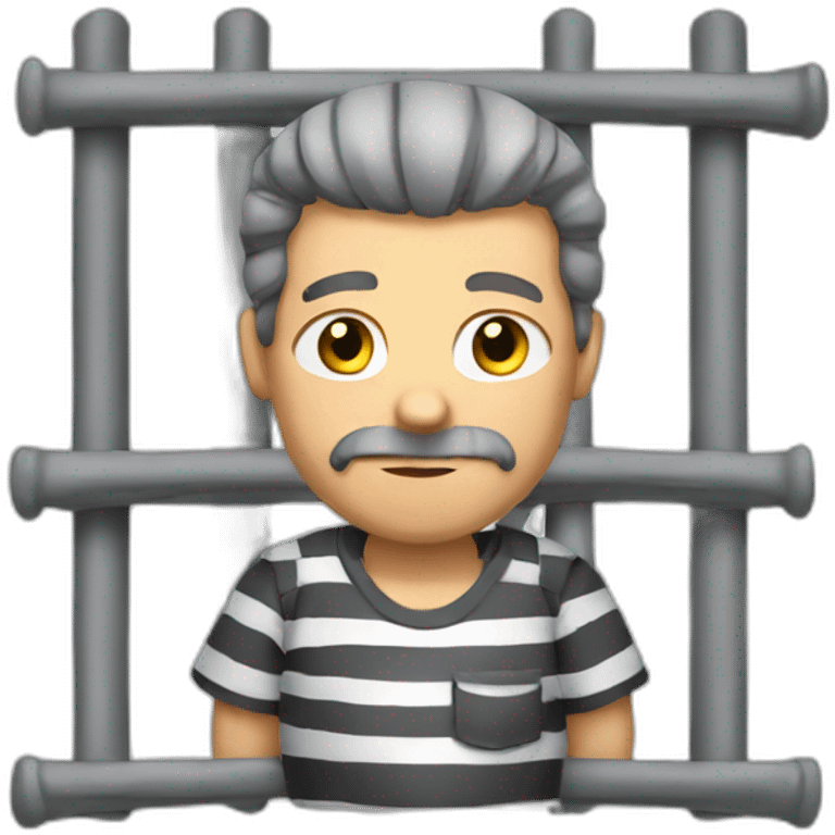 prisoner in prison emoji