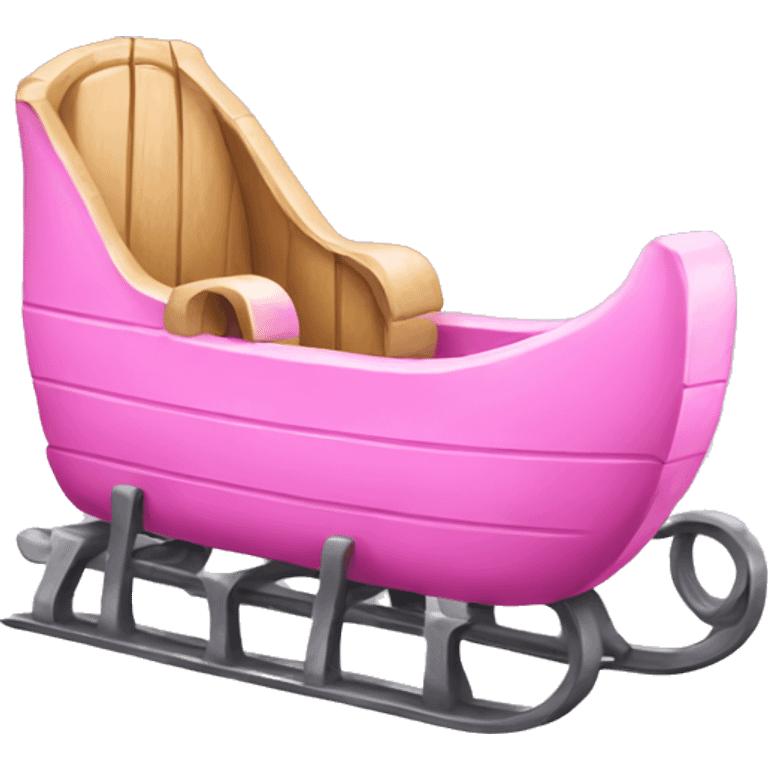 Pink sled emoji