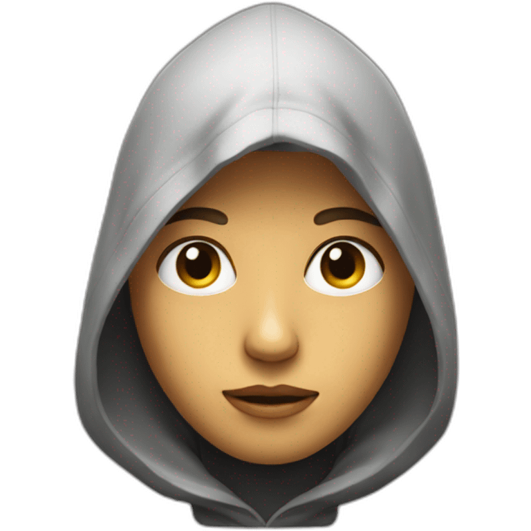 A head of a youth with a hood, only the head not the bust emoji