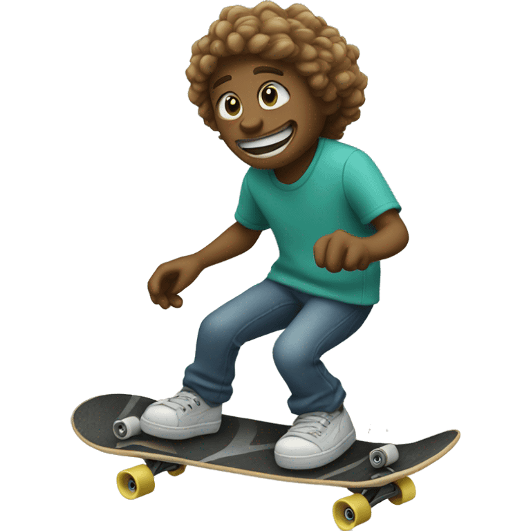 skateboarding on the shoreline emoji