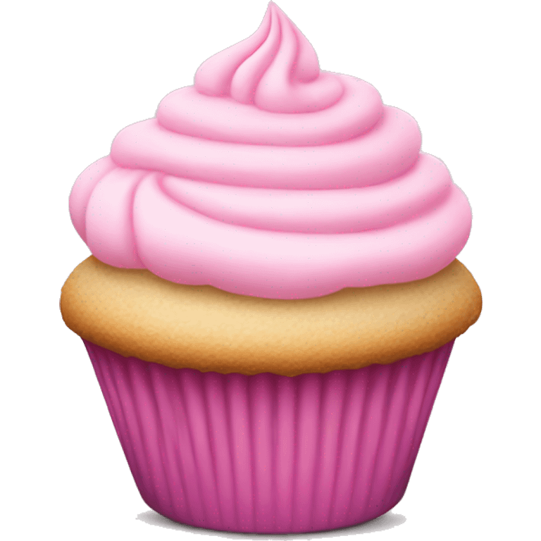 Light pink cupcake emoji