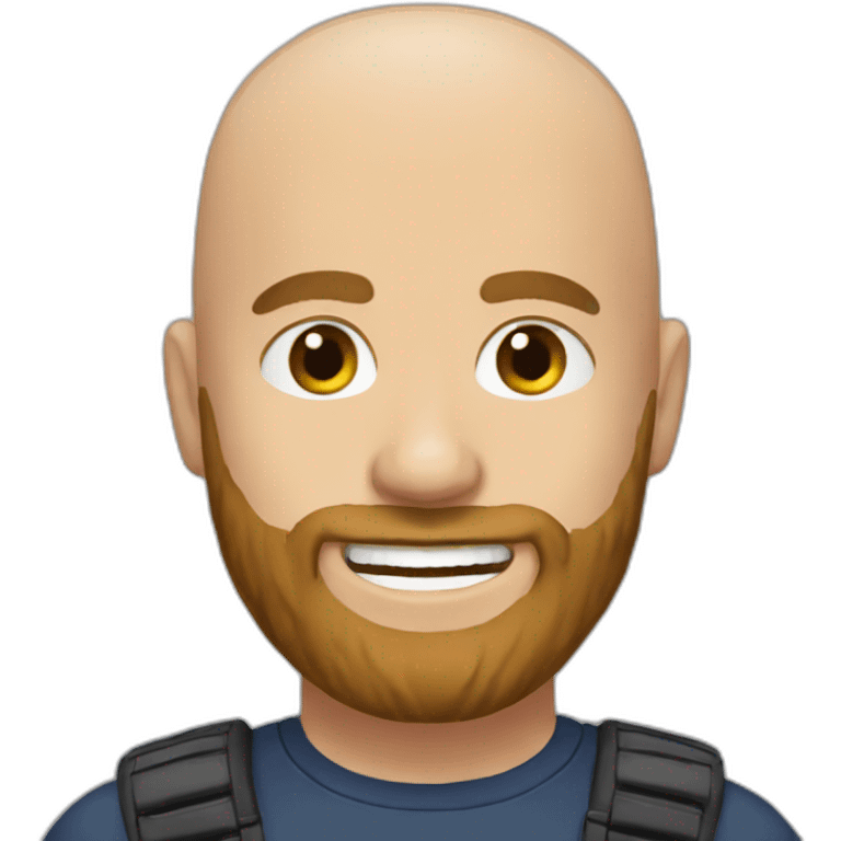 Andrew Tate bald beard emoji