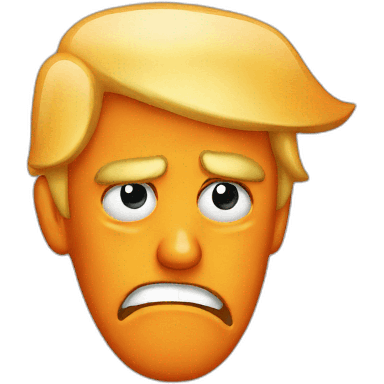 orange trump crying emoji