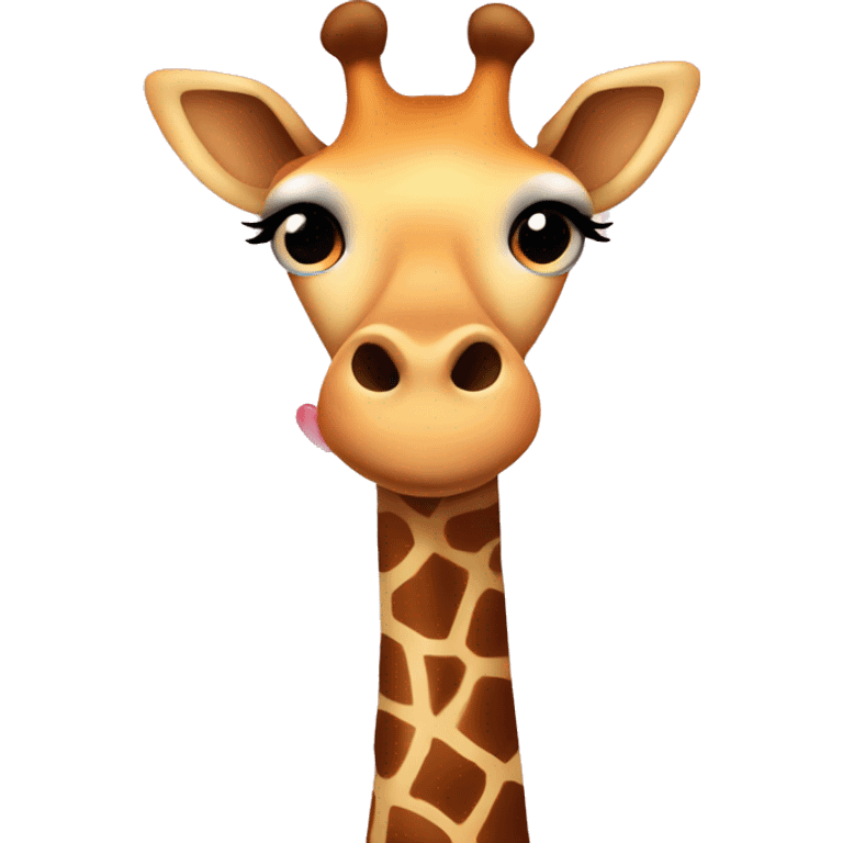 giraffe with hearts  emoji