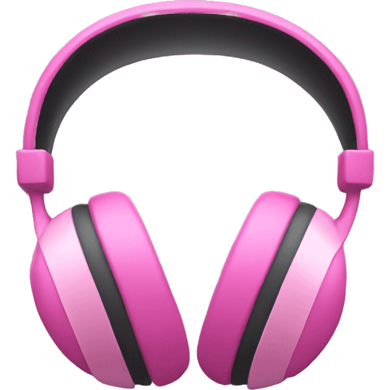 Pink headphone emoji