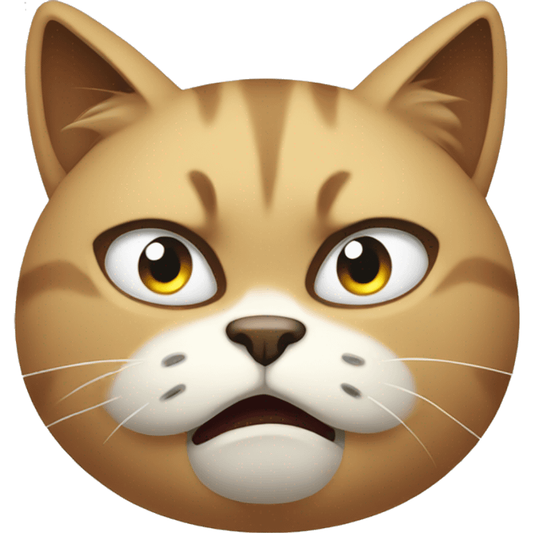 A angry cat emoji