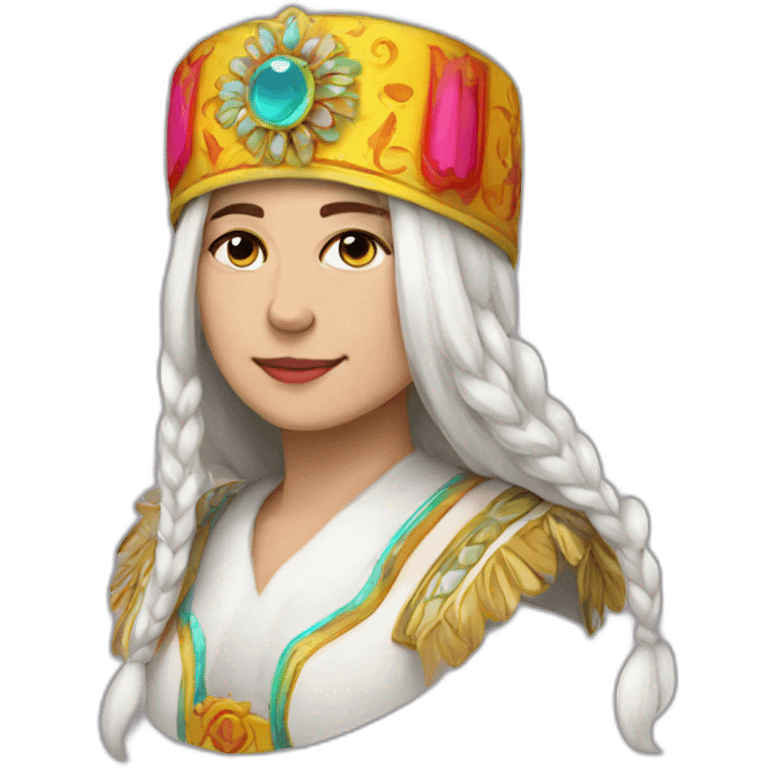 Colourful kokoshnik emoji