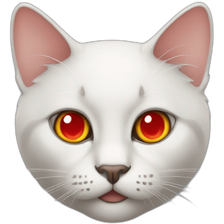 Cat with red eyes emoji