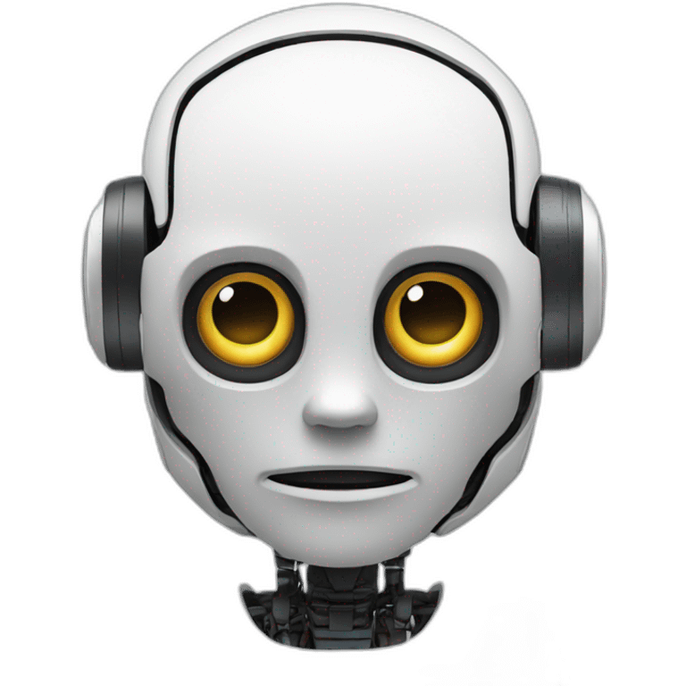 Broken humanoid robot emoji