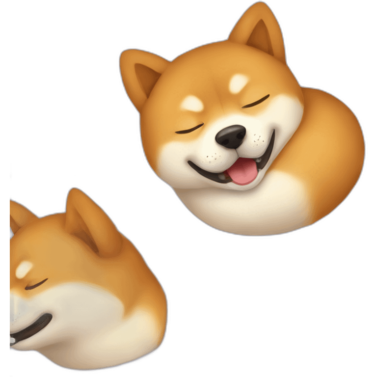 Shiba sleeping emoji