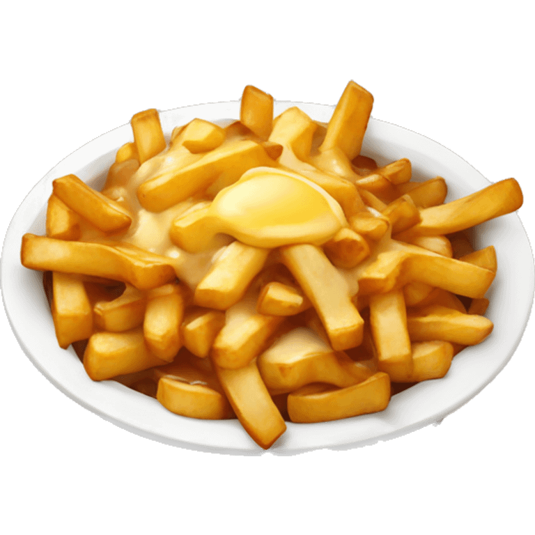 Poutine qui mange une poutine emoji