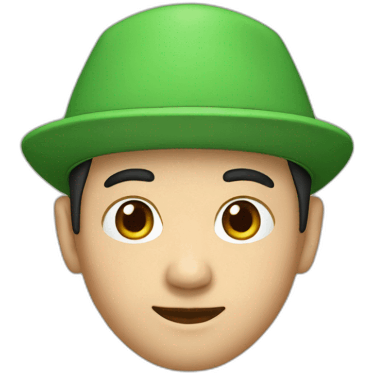 chinese-man-memoji-with-green-hat emoji