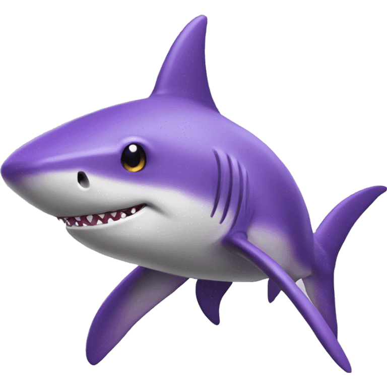 Purple shark emoji