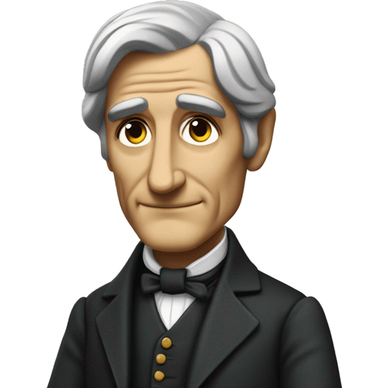 Ralph Waldo Emerson as a God figure emoji