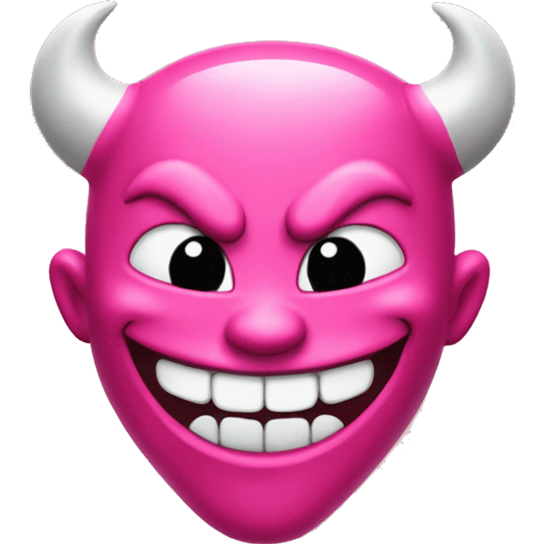 Laughing pink devil emoji emoji