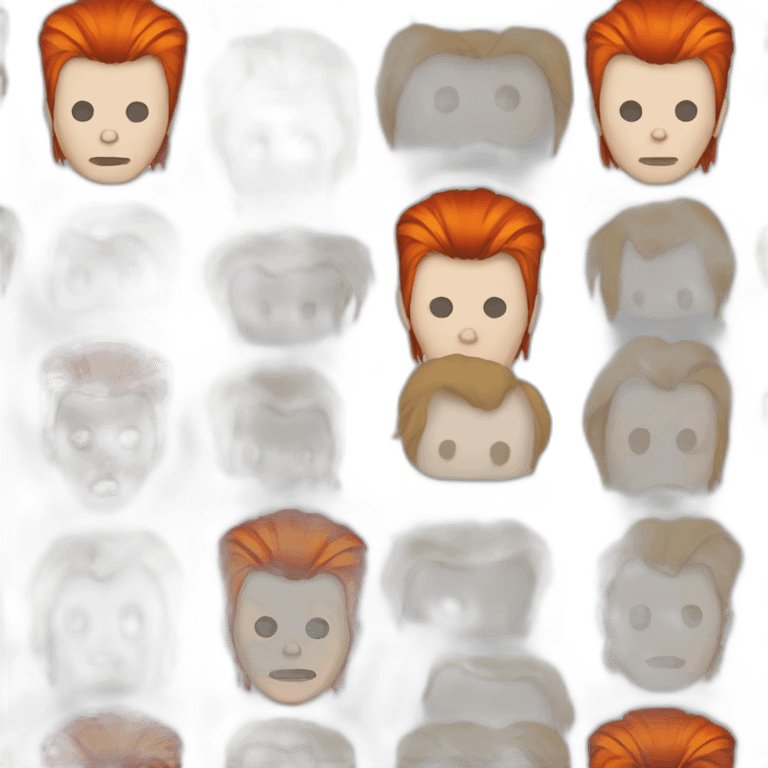 David bowie ziggy stardust emoji