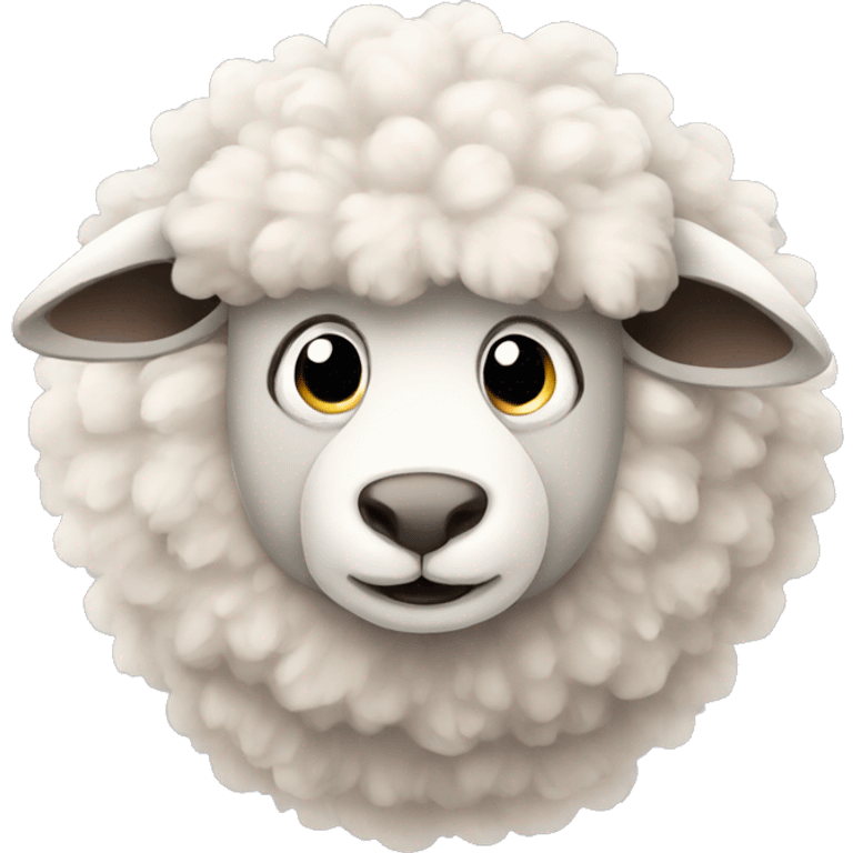 fluffy sheep emoji