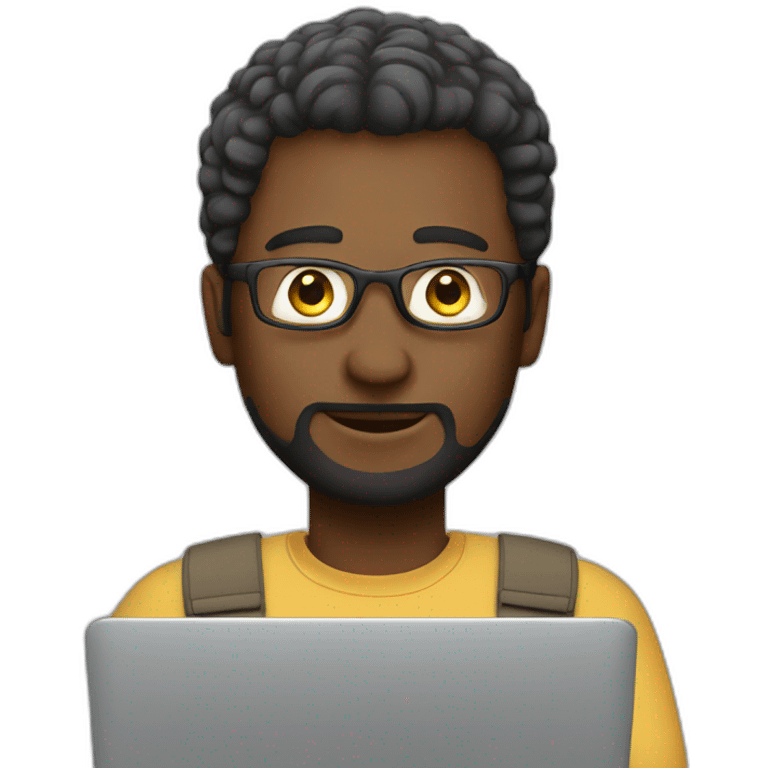 Man with laptop emoji