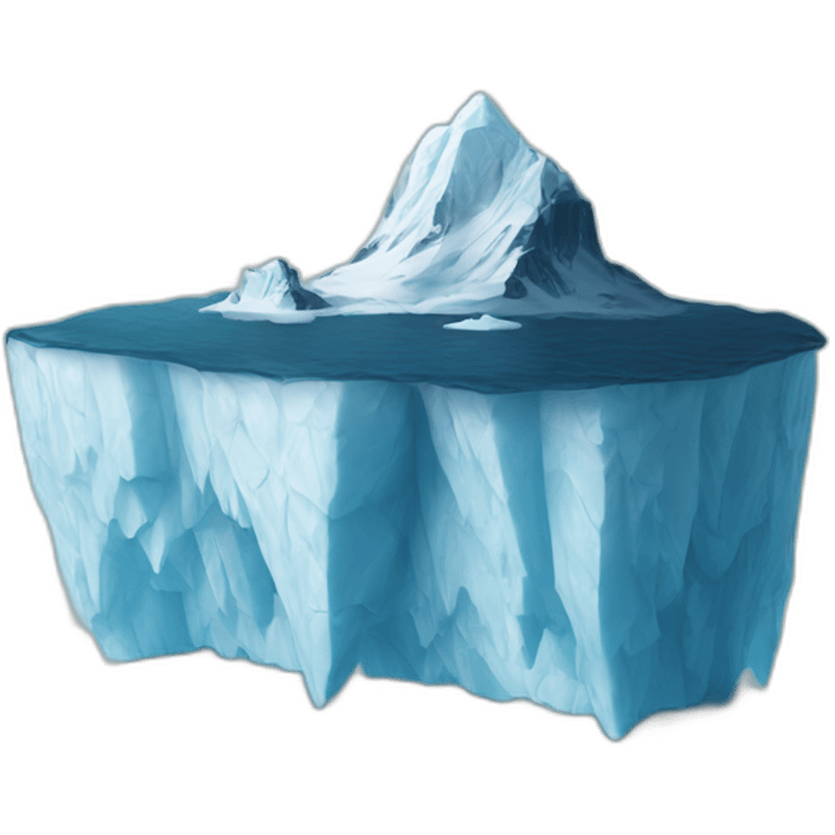 iceberg floating on sea emoji