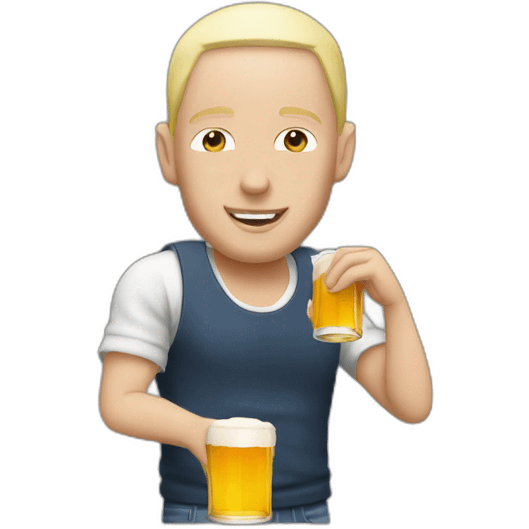 eminem qui boit une biere emoji