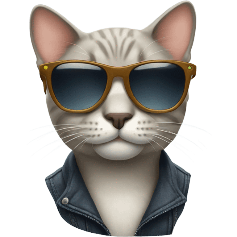 Cat with sunglasses emoji