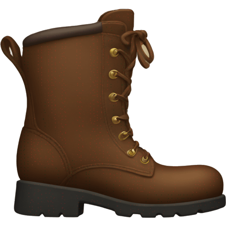 Brown Astetic Boot  emoji