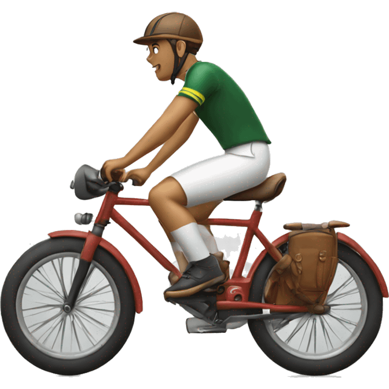 polo player on bike emoji