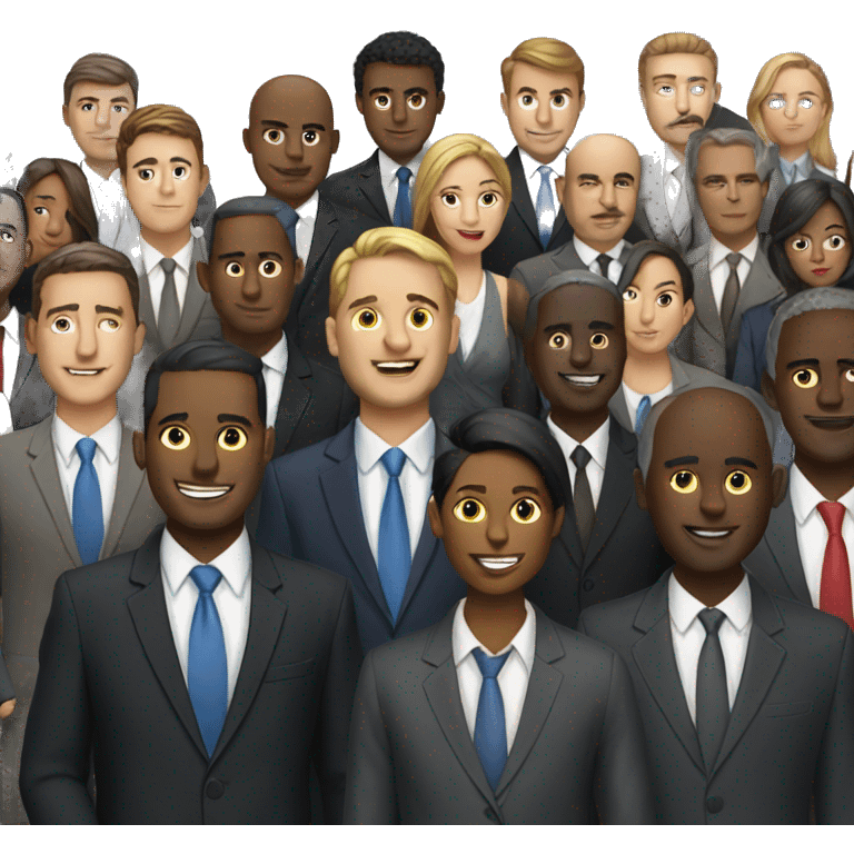 Meeting and the people are wearing suits emoji