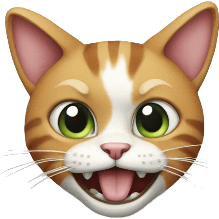 Crazy cat emoji