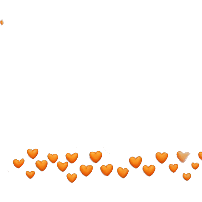 Orange heart  emoji