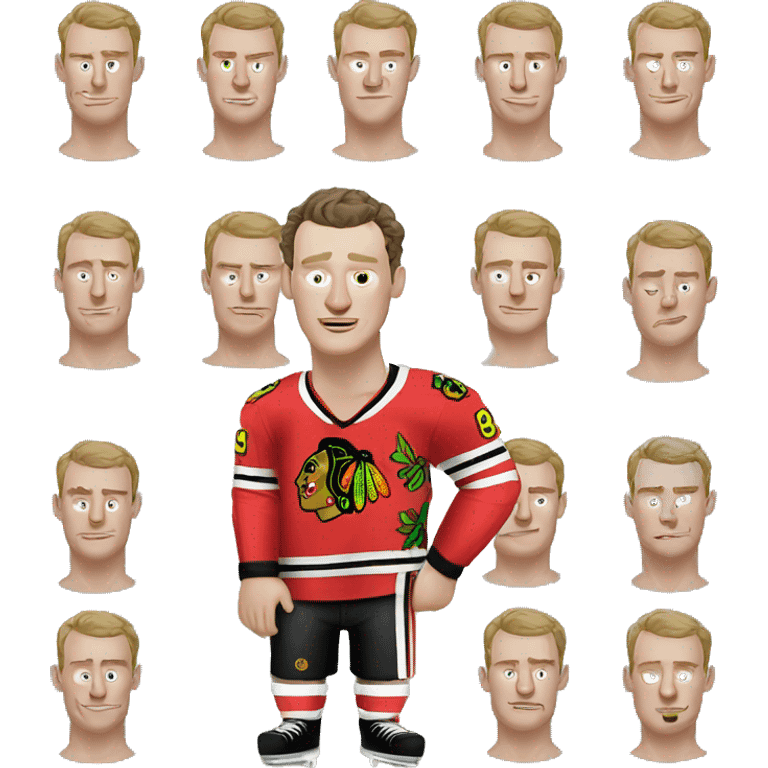 Jonathan Toews as beach bum emoji