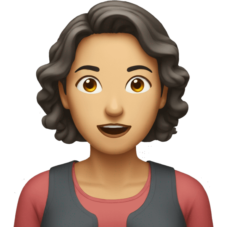 woman mewing emoji