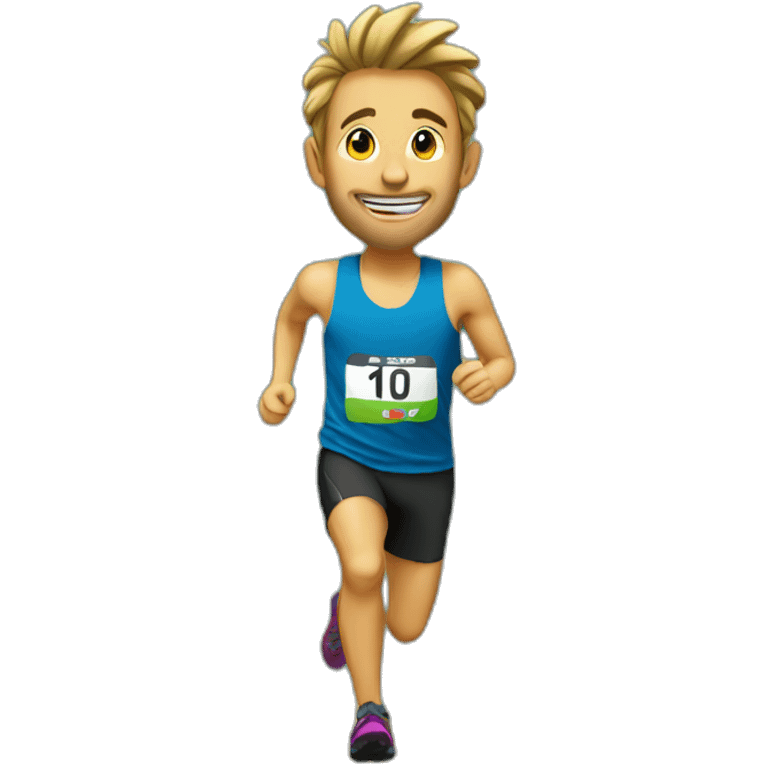 I love trail running emoji