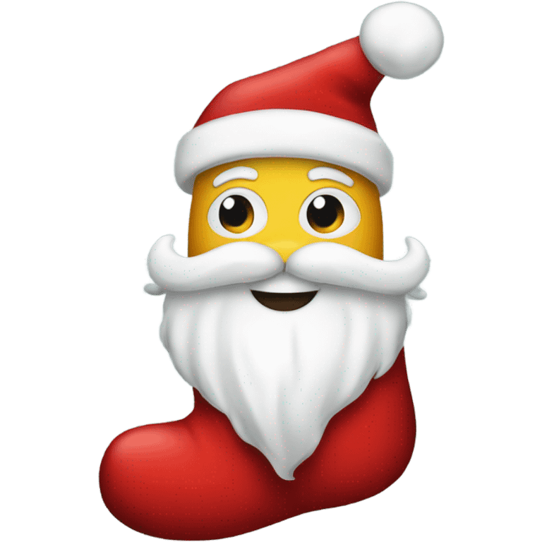 Santa sock emoji