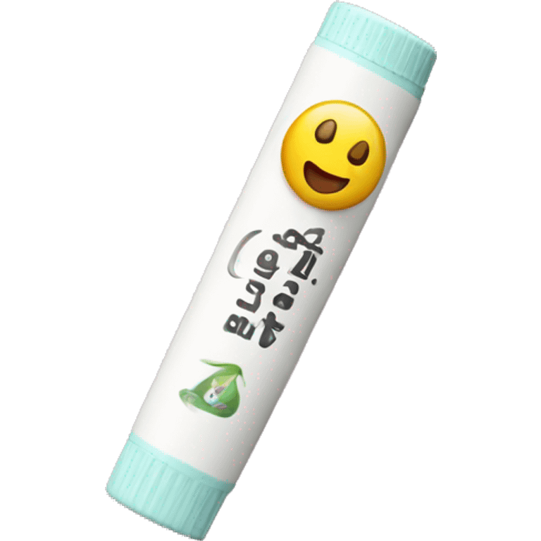 lip balm with label emoji