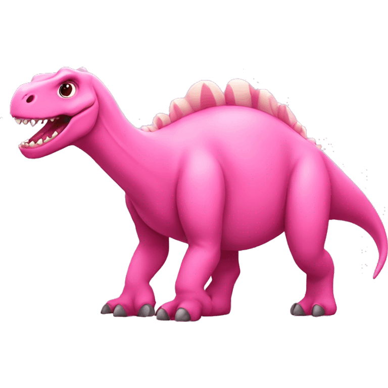 a pink dinosaur emoji