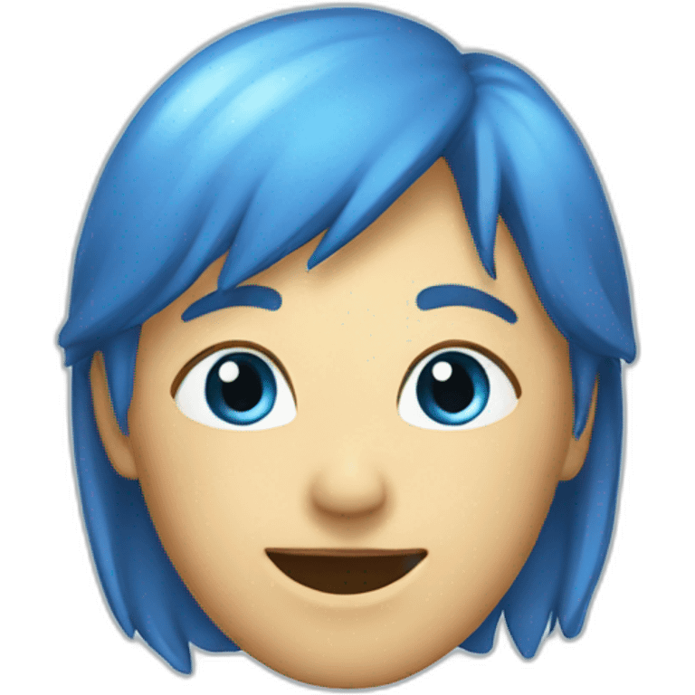 Cœur bleu emoji