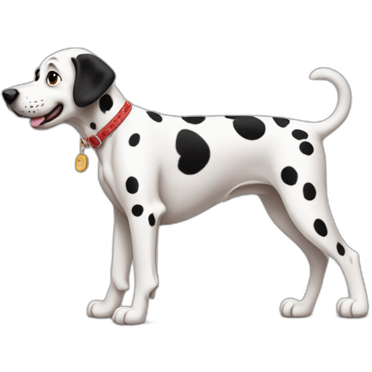 Dalmatian wags his tail emoji