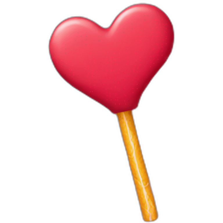 lollipop heart shape emoji