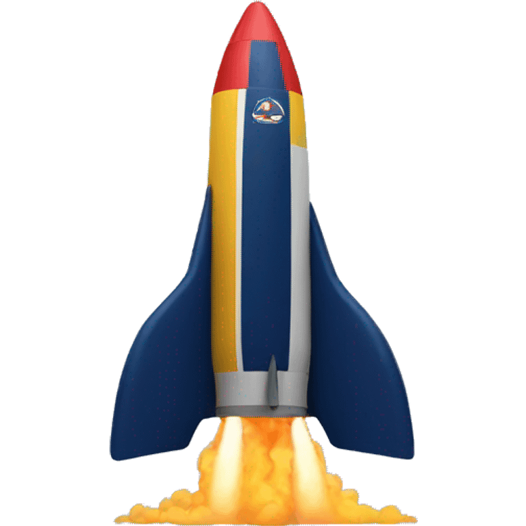 Navy Rocket with Triathlon Logo inside emoji