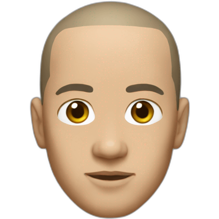 eminem black buzz cut emoji