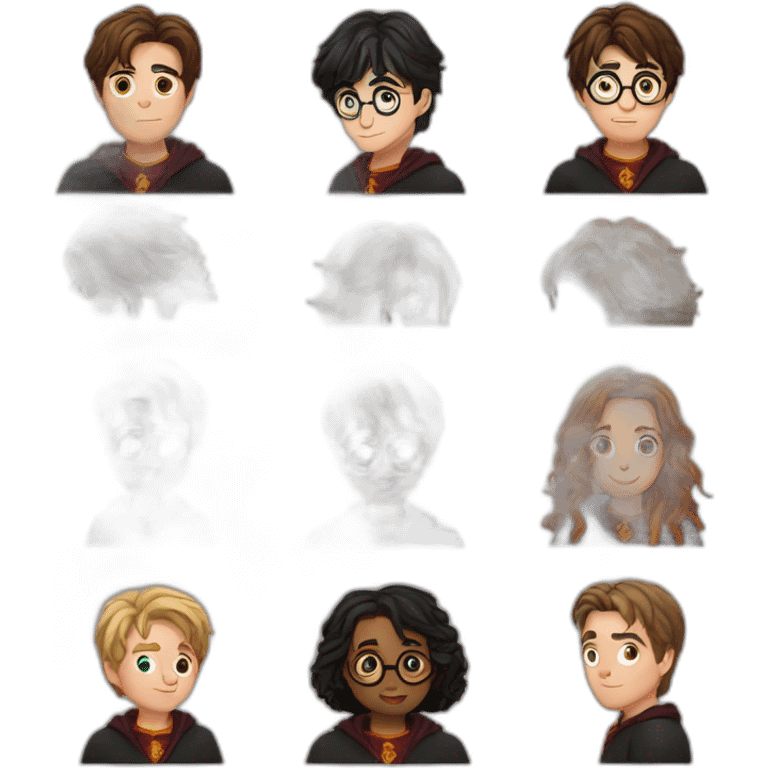 Harry potter qui fait un bisou emoji