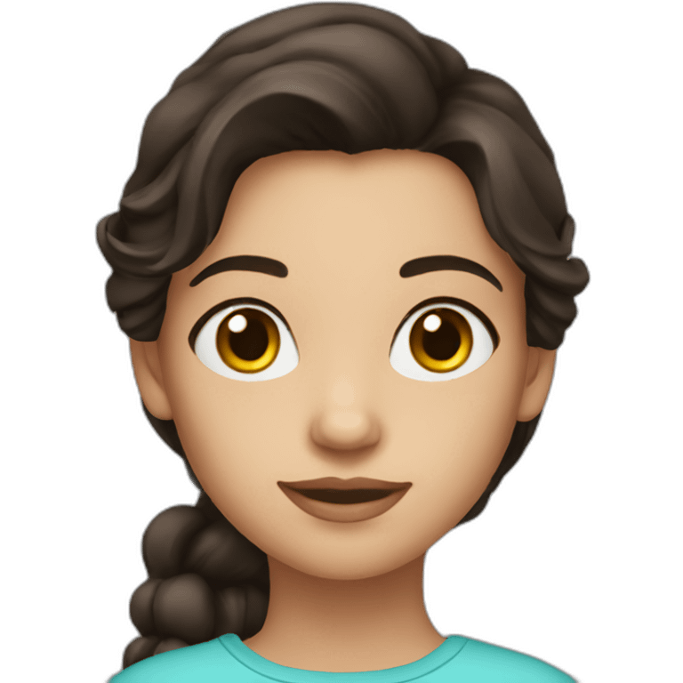 beautiful brunette girl emoji