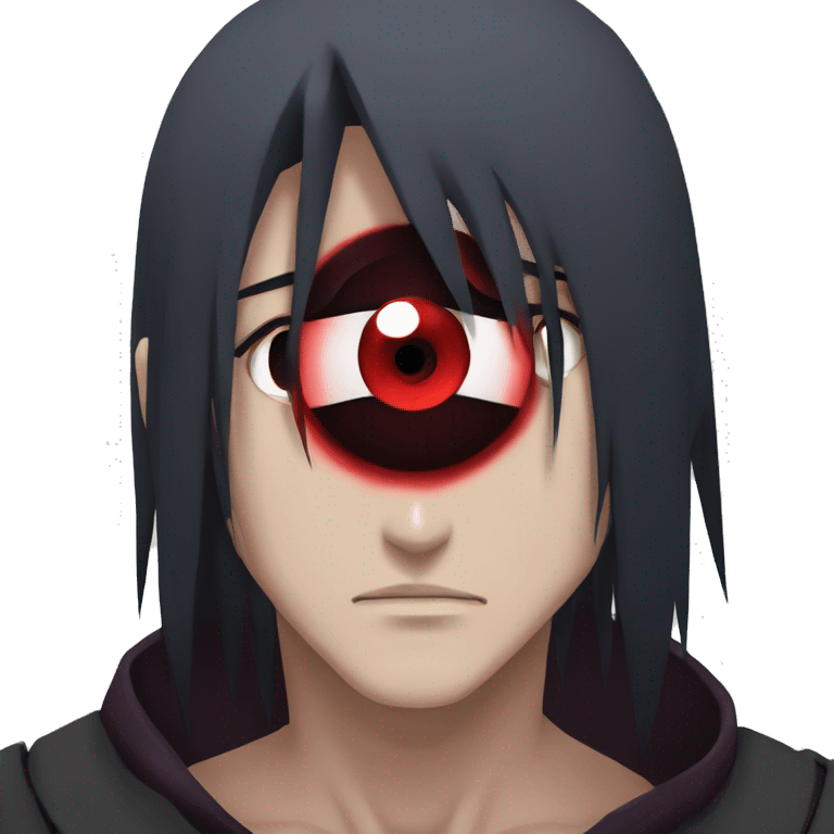 Itachi cara con el Sharingan  emoji